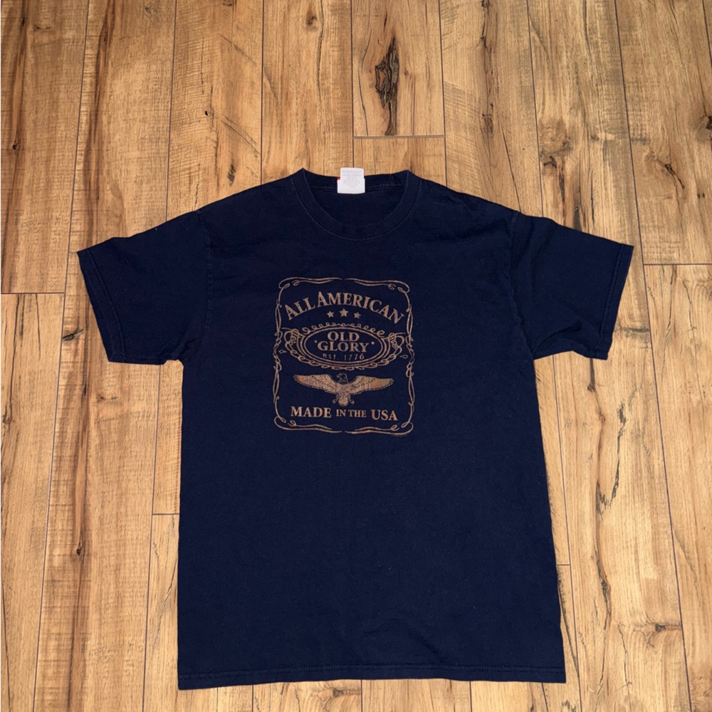 Blue tee
